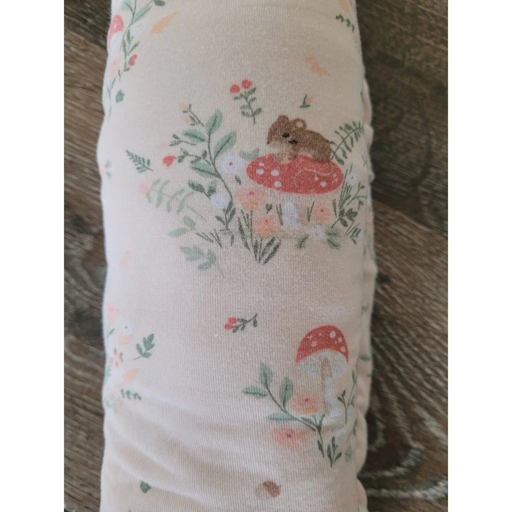 Angel Dear Bamboo Viscose Mouse Mushroom Woodland Swaddle Blanket 45x45 Cream #7